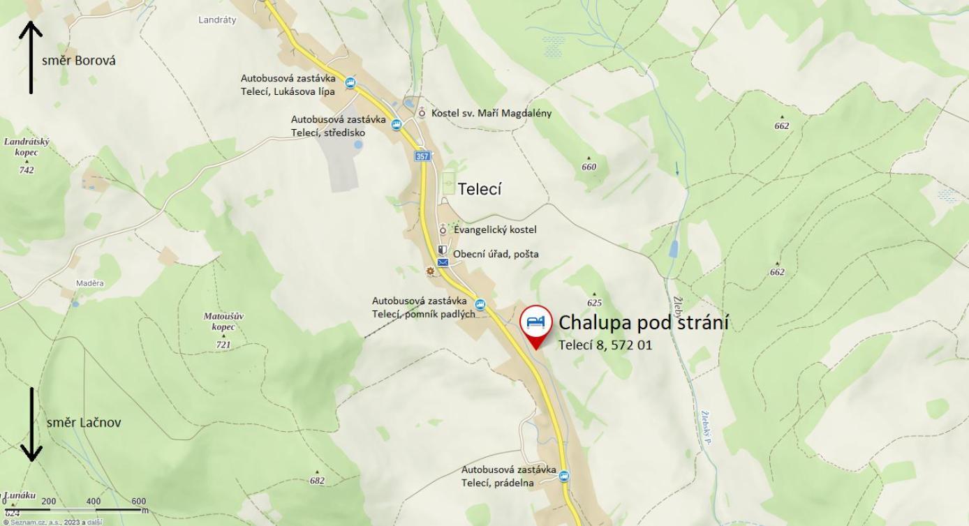 Chalupa Pod Strani Teleci Exteriör bild