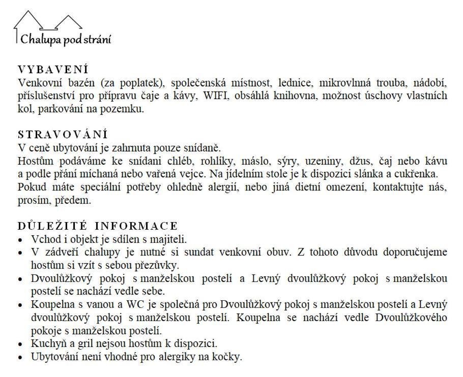 Chalupa Pod Strani Teleci Exteriör bild